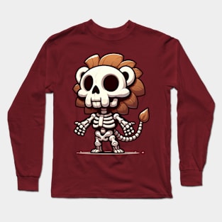 Lion Skeleton Long Sleeve T-Shirt